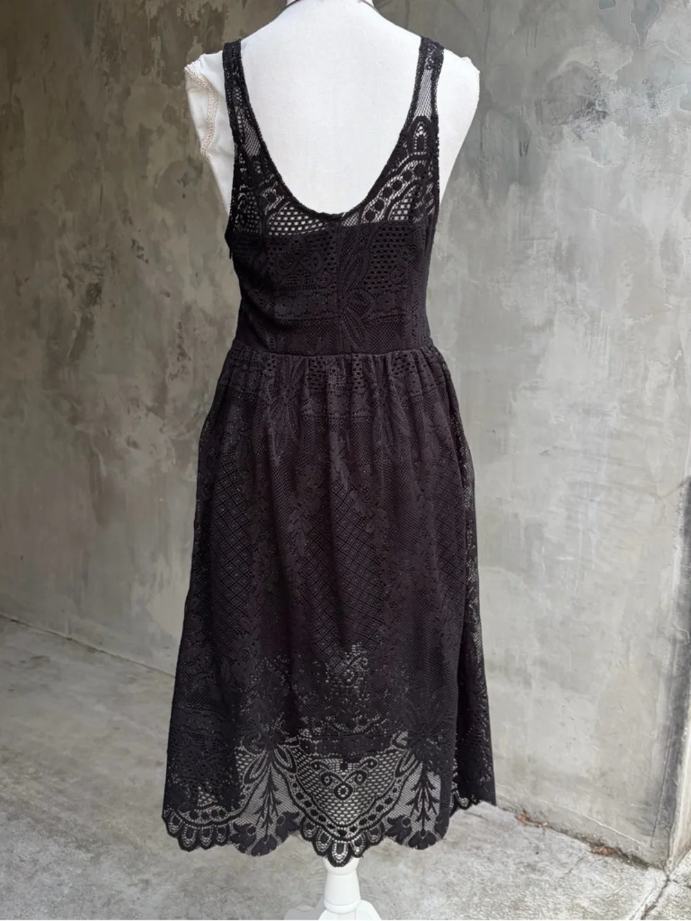 Black Glitter Lace Free People Dress